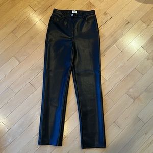 Wilfred Melina Vegan Leather Pants, Black, Size 6